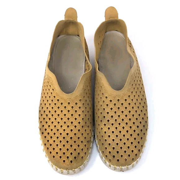 Ilse Jacobsen Tulip Shoe Womens 40 EU 9.5 US Citronella Mustard Yellow READ - Picture 10 of 15